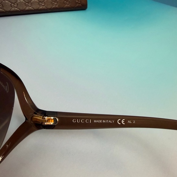 Gucci Oversized Sunglasses GG 3525/K/S Brown Gradient - Picture 4 of 11
